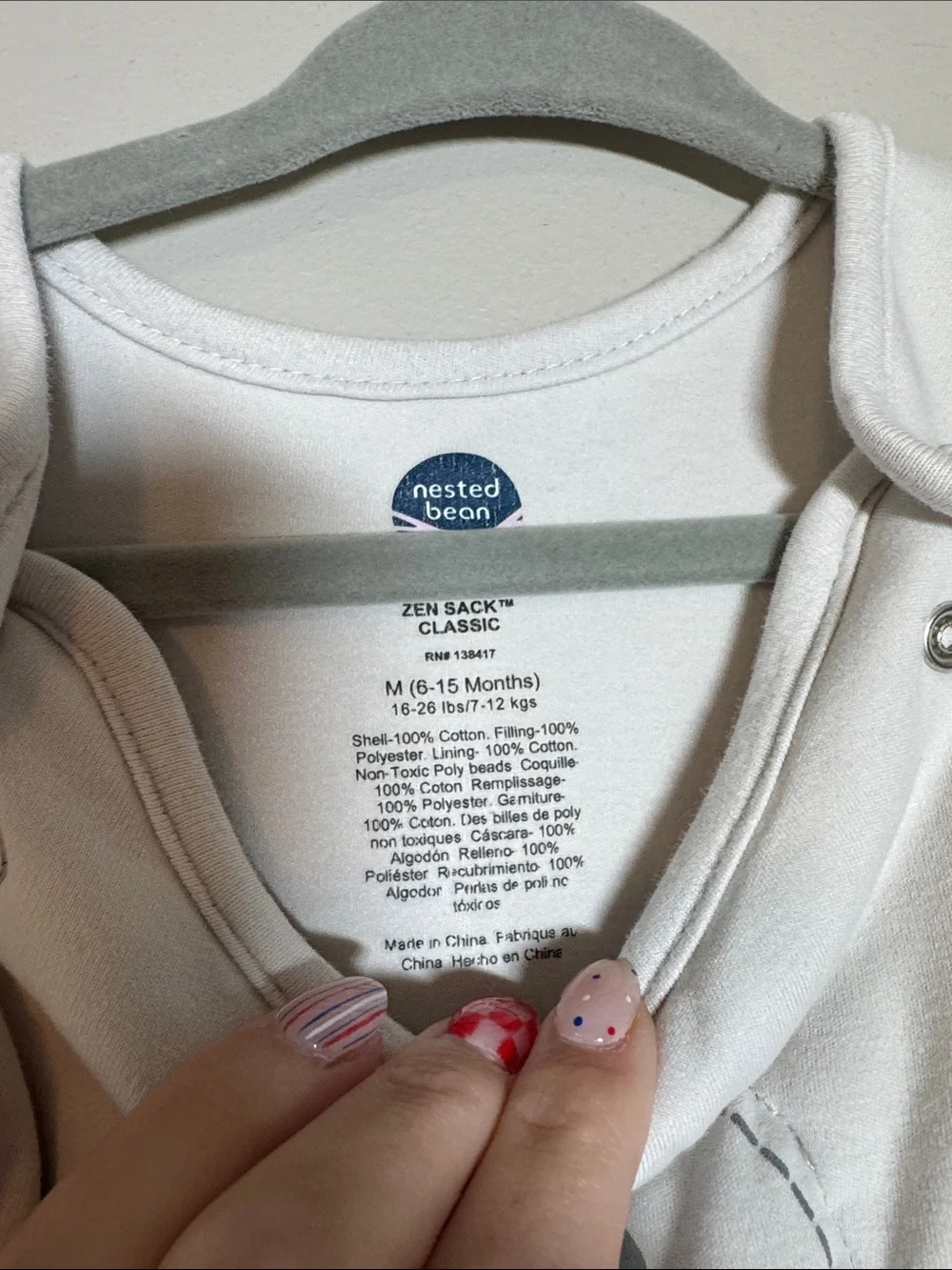 Nested Bean Zen Sack Classic Size Medium 6-15 months